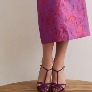 Sandalias Tacón Hygge Morado